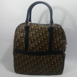 CHRISTIAN DIOR 1970's Vintage Travel Tote Bag